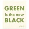Tiskirätti Green is the new black, valkoinen liina